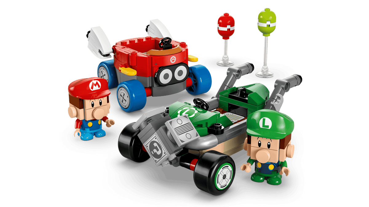 LEGO Super Mario 72034 Mario Kart Baby Mario vs. Baby Luigi