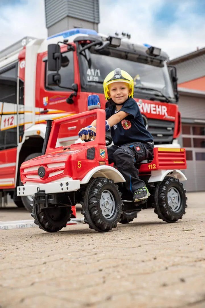 Rolly Kids Unimog Fire Engine with Gears