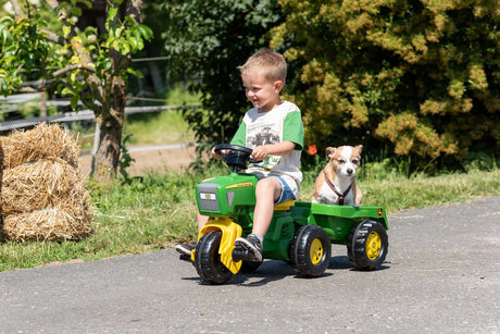Rolly Kids John Deere Pedal Tractor & Trailer