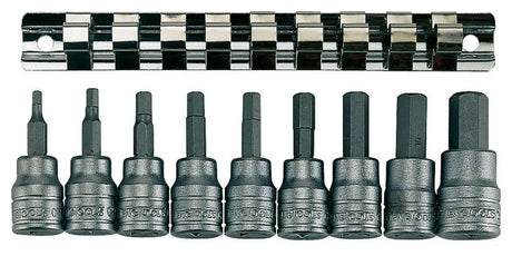 Teng Tools 3/8 Dr.Cup/hex Skt 9 Pc