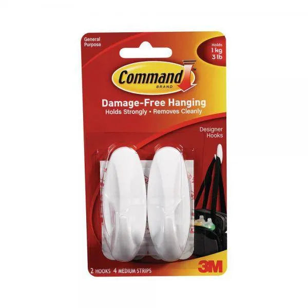 Command 3M 17081 Plastic Medium Designer Hooks
