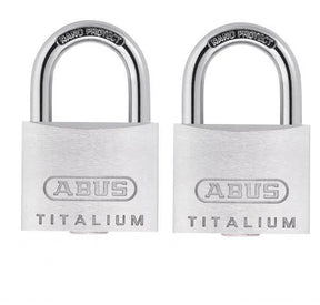Padlock Titalium 64TI Twin Pack 20-60mm - 20mm