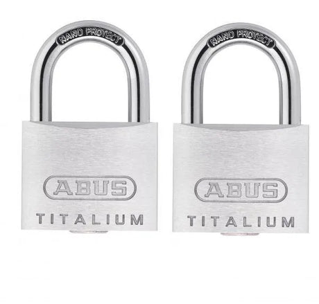 Padlock Titalium 64TI Twin Pack 20-60mm - 20mm