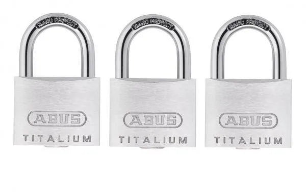 Padlock Titalium 64TI Twin Pack 20-60mm - 20mm