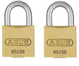 Brass Padlock 65 Twin Pack 20-40mm - 65C20 Twin Pack