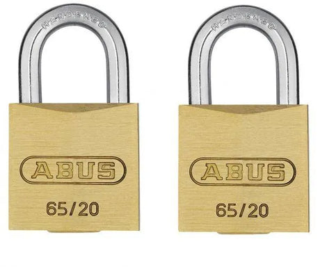 Brass Padlock 65 Twin Pack 20-40mm - 65C20 Twin Pack
