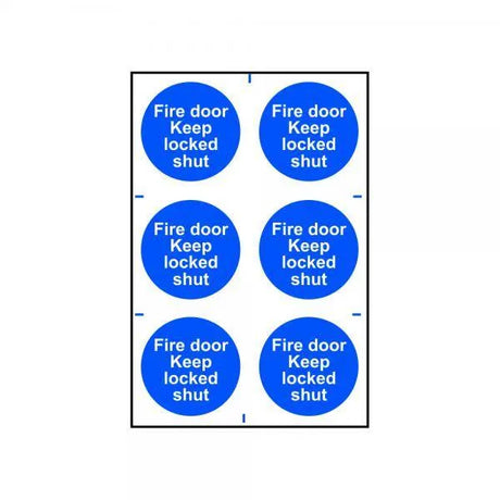 Safety Sign Fire Door Keep Locked
