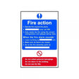 Safety Sign Fire Action