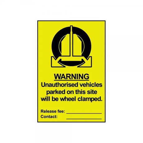 Sign Unauthorised Vechicles