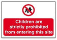 Sign Childern Prohibited Large