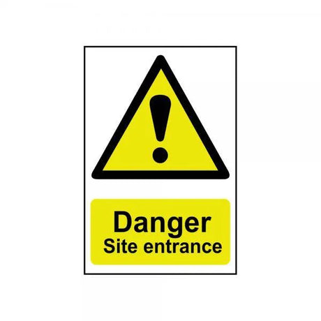 Sign Danger Site Entrance Large