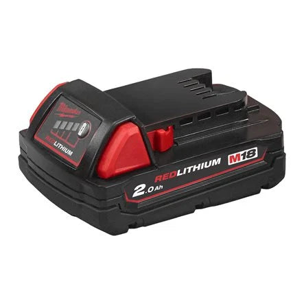 Milwaukee M18 B2 Battery Red Li-Ion 2Ah 18v
