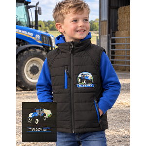 Impact Kids New Holland Softshell Gilet "Blue & True"