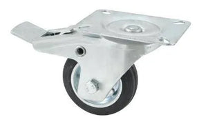 Castor Rubber Swivel Braked 5 inch - 10kg