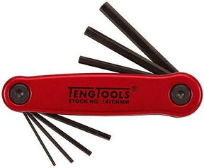 Teng Tools Folding HEX Key set 7Piece