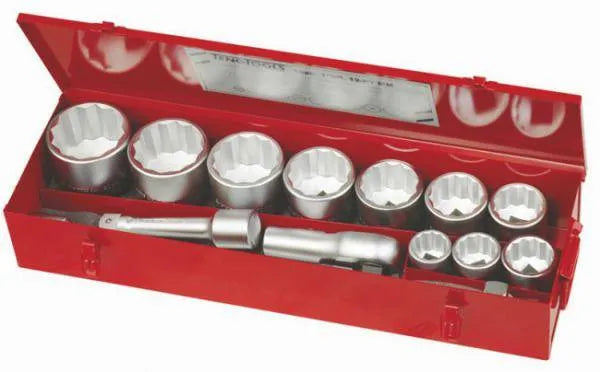 Teng Tools 15 Piece, 1'' Drive, Regular, 12 Point, Socket Set M1115MM