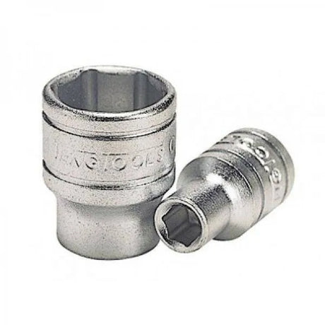4-13mm Teng Tools 1/4" Drive, Regular, 6 Point Socket - 4mm