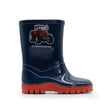 Swampmaster Junior Tractor Wellington Wellies Boot Navy/Red