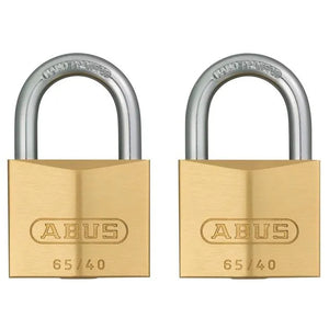 Brass Padlock 65 Twin Pack 20-40mm - 65C40 Twin Pack