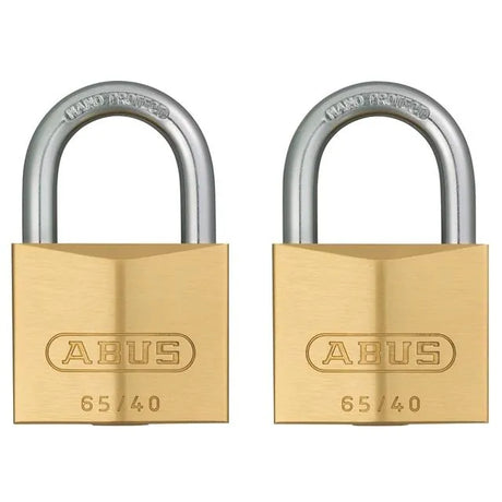 Brass Padlock 65 Twin Pack 20-40mm - 65C40 Twin Pack