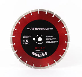 AC Brooklyn 300mm Diamond Blade Red T Series - High-Performance Cutting Blade for Masonry & Concrete (20mm Bore)