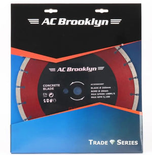 AC Brooklyn 300mm Diamond Blade Red T Series - High-Performance Cutting Blade for Masonry & Concrete (20mm Bore)