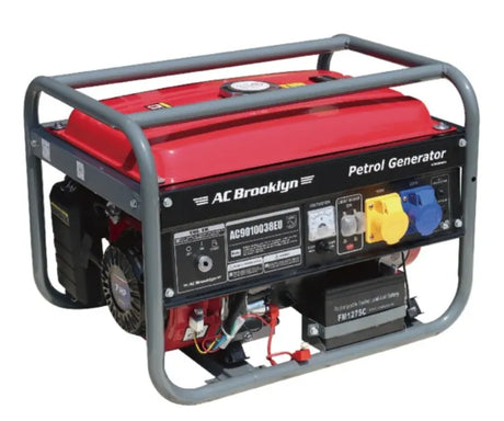 AC Brooklyn 3.8kVA Petrol Generator with Key Start & AVR - Compact 15L Tank