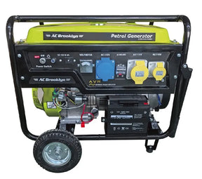 AC Brooklyn 12.5kVA 21hp 9500w Petrol Generator with Key Start - 550cc OHV Engine & AVR