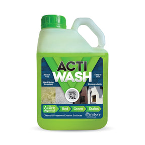 Actiwash Domestic 5L Biocide - Removes Red & Green Algae, Mould & Fungi