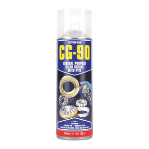 Action Can CG-90 General Purpose Clear Grease with PTFE 500ml | High Performance Lubricant