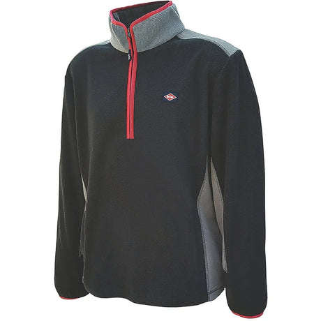 Lee Cooper 1/2 Zip Fleece Black/Grey