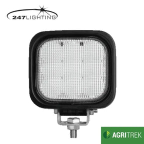 Agritrek 5 Inch Square LED Work Lamp 27W -  247 CA 5754, 9-32V Flood Beam
