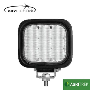 Agritrek 5 Inch Square LED Work Lamp 27W -  247 CA 5754, 9-32V Flood Beam