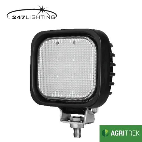 Agritrek 5 Inch Square LED Work Lamp 27W -  247 CA 5754, 9-32V Flood Beam