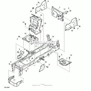 John Deere AM145354 - Pedestal Weldment Manual Pedestal