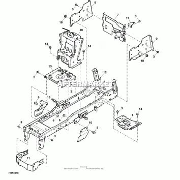 John Deere AM145354 - Pedestal Weldment Manual Pedestal