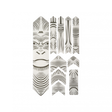 AMS Honeycomb Frame Guard Extra - Ape Grey | High-Impact Bike Frame Protection
