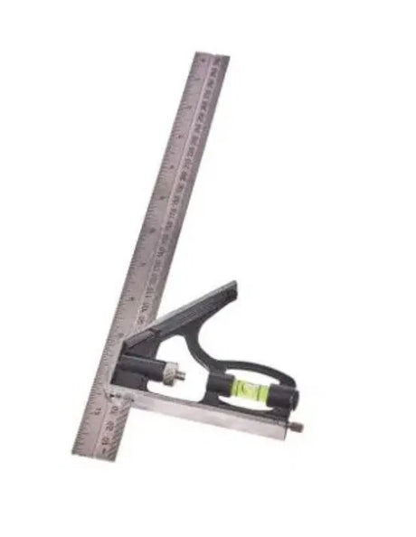 Amtech DKP3398 Combination Square 12" | Durable with Metric & Inch Graduations
