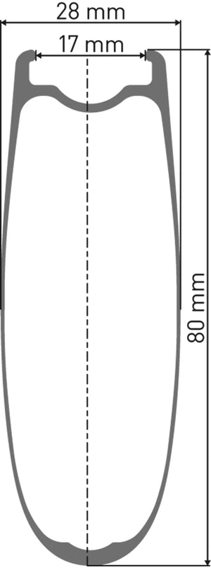 ARC 1400 DICUT Carbon Clincher Wheelset | 80 x 17mm Rim Set