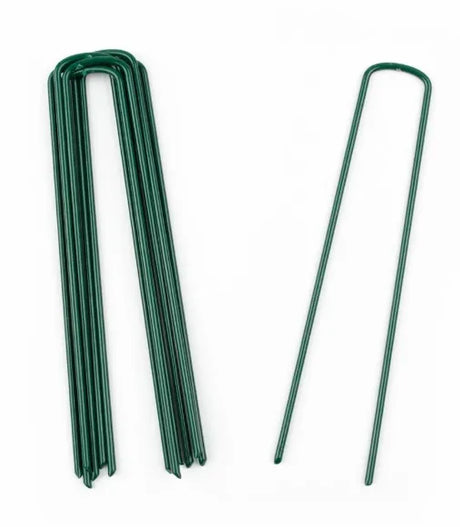 Artificial Grass Pins 17cm Green - 10 Pack | Heavy-Duty Fixing Pegs