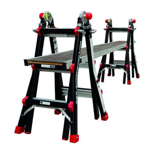 Jefferson AS-4 Multi-Purpose Ladder - Aluminium, 3-in-1 Telescopic, Extension, and Stairway Ladder