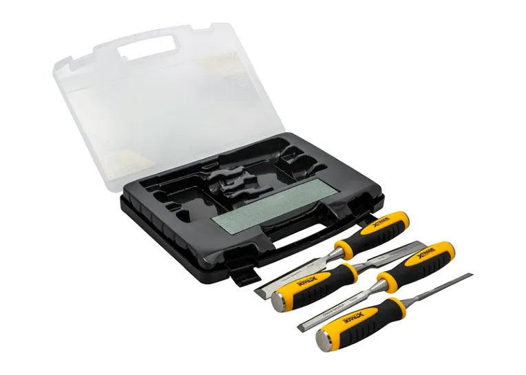 ATKO Xtrade 4 Piece Chisel Set with Sharpening Stone 