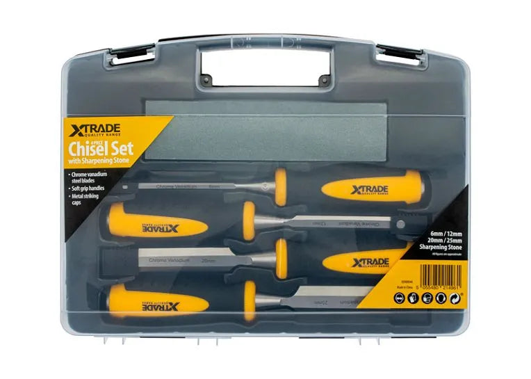 ATKO Xtrade 4 Piece Chisel Set with Sharpening Stone 