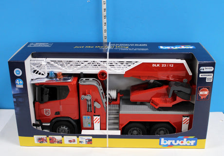 Bruder Scania Super 560R Fire Engine Toy | Ladder, Water Pump, Light & Sound