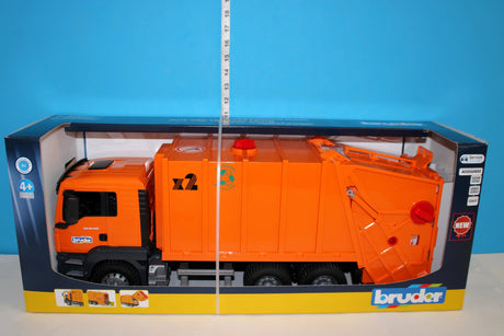 Bruder MAN TGS Garbage Truck Toy | Realistic Waste Management Play Vehicle