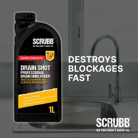 SCRUBB Drain Shot Drain Cleaner 1L