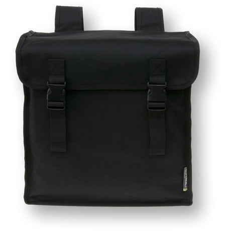Basil Mara Double Pannier Bag - 26L | Black | Water-Repellent Bicycle Storage