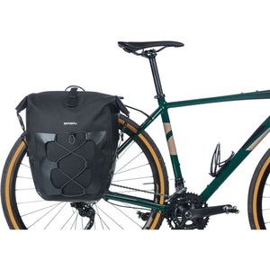 Basil Navigator Waterproof Pannier Bag - Large 25-31L | Black | Single Side