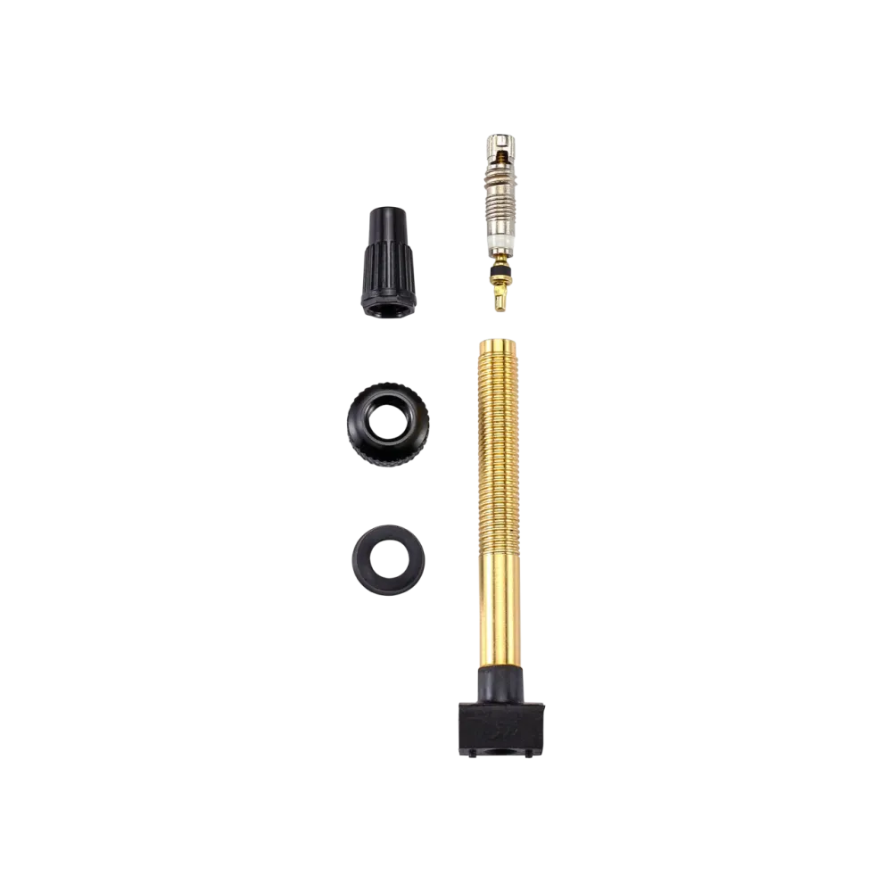 BBB BTI-159 Tubeless Valves 80mm Brass - Removable Core, Airtight Seal