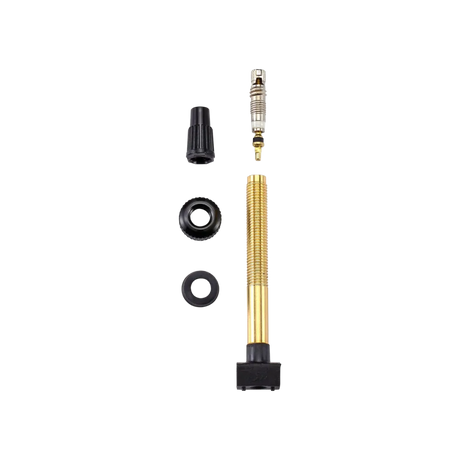 BBB BTI-159 Tubeless Valves 80mm Brass - Removable Core, Airtight Seal